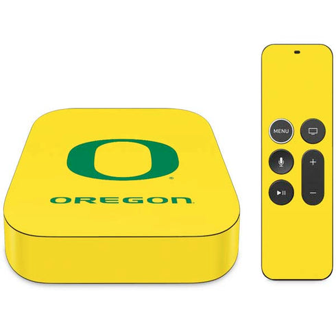 University of Oregon Mesh Yellow Apple TV Skin